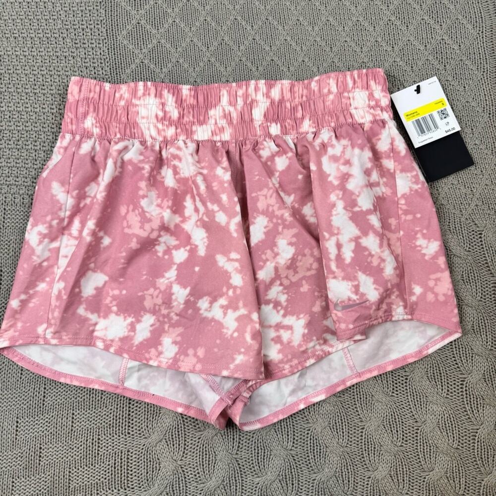 Nike Pink Tie-Dye Women's Running Athletic Shorts ~ Small